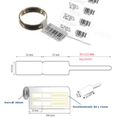 Folie, 22x10mm, Steg 35m2