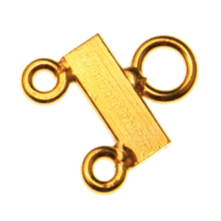 2- reihig, 925 Silber 24K vergoldet