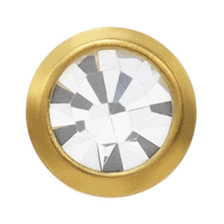 Kristall 3mm Vergoldet