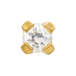 Chrystal 2mm Vergoldet