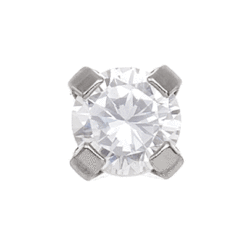 Chrystal 3mm Palladiumweiß